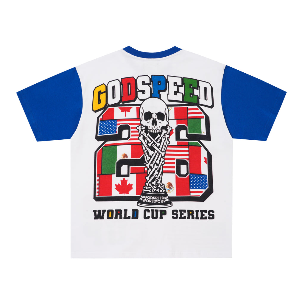 Godspeed World‑Cup Flag Print Raglan T‑Shirt