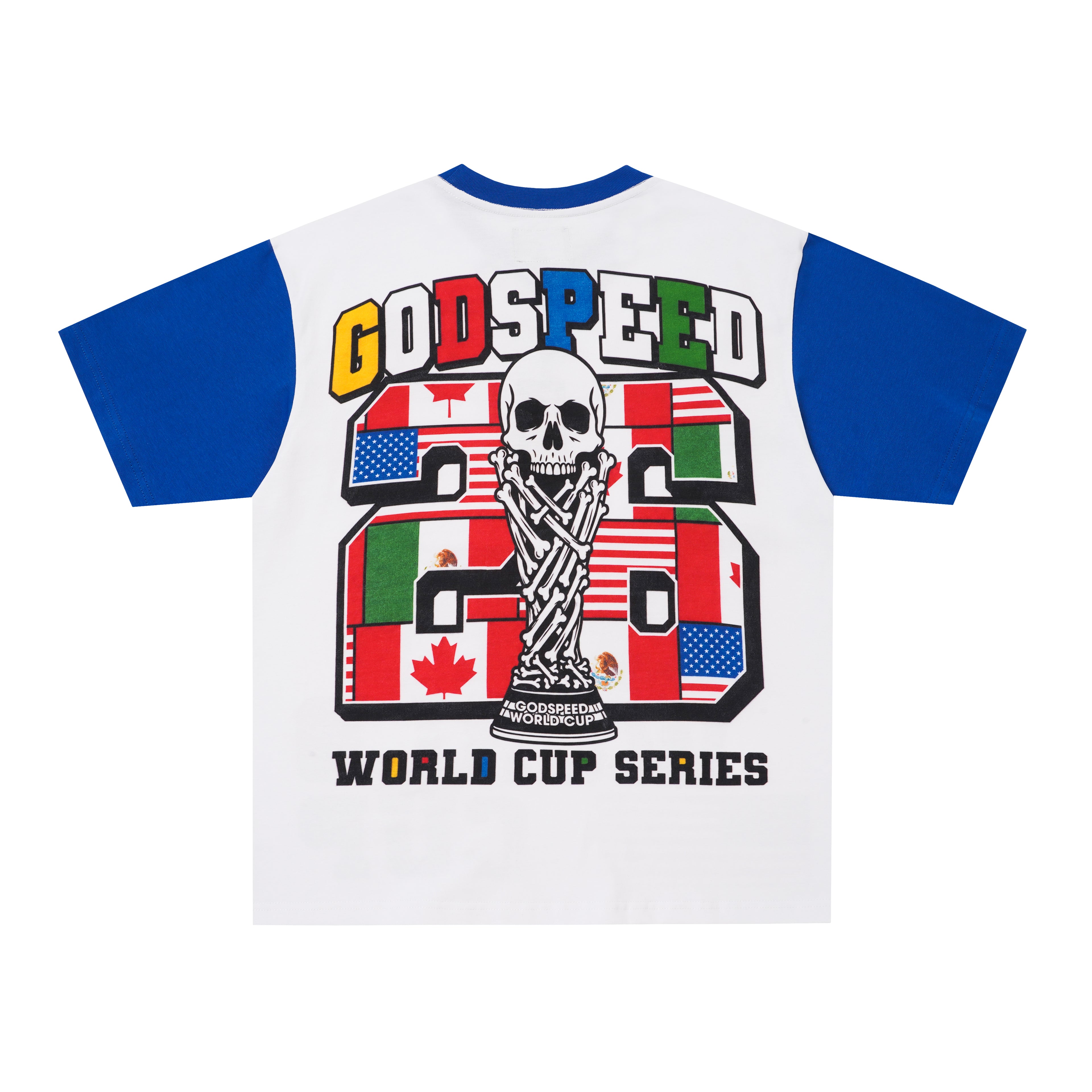 Godspeed World‑Cup Flag Print Raglan T‑Shirt