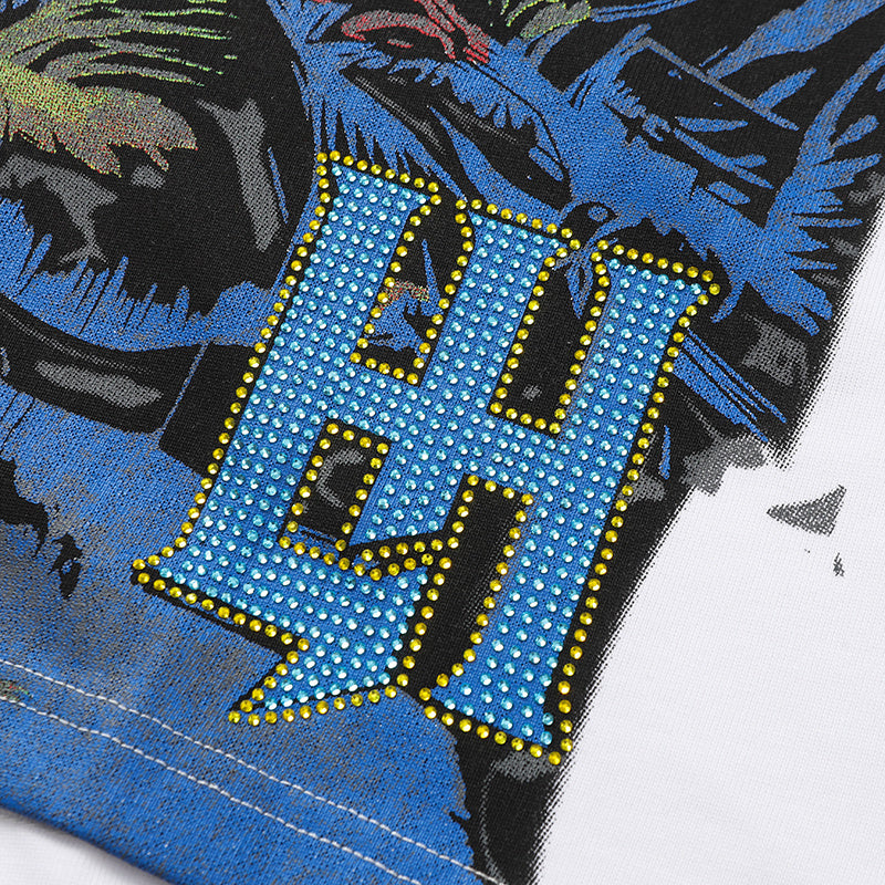 Life Hustlers Skeleton Graphic White Tee