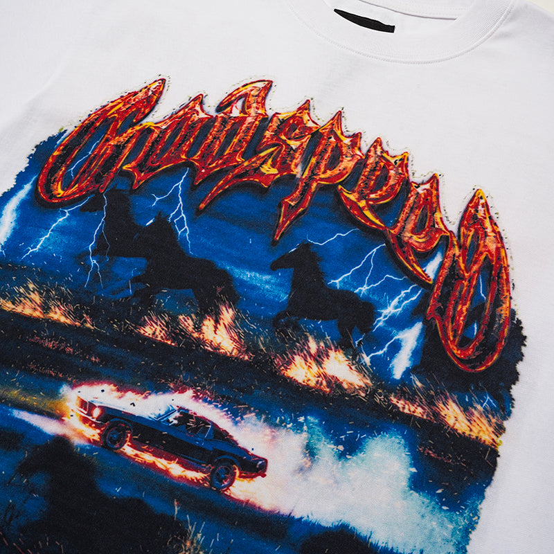 Godspeed Out Of Many One Flame Graphic T‑Shirt
