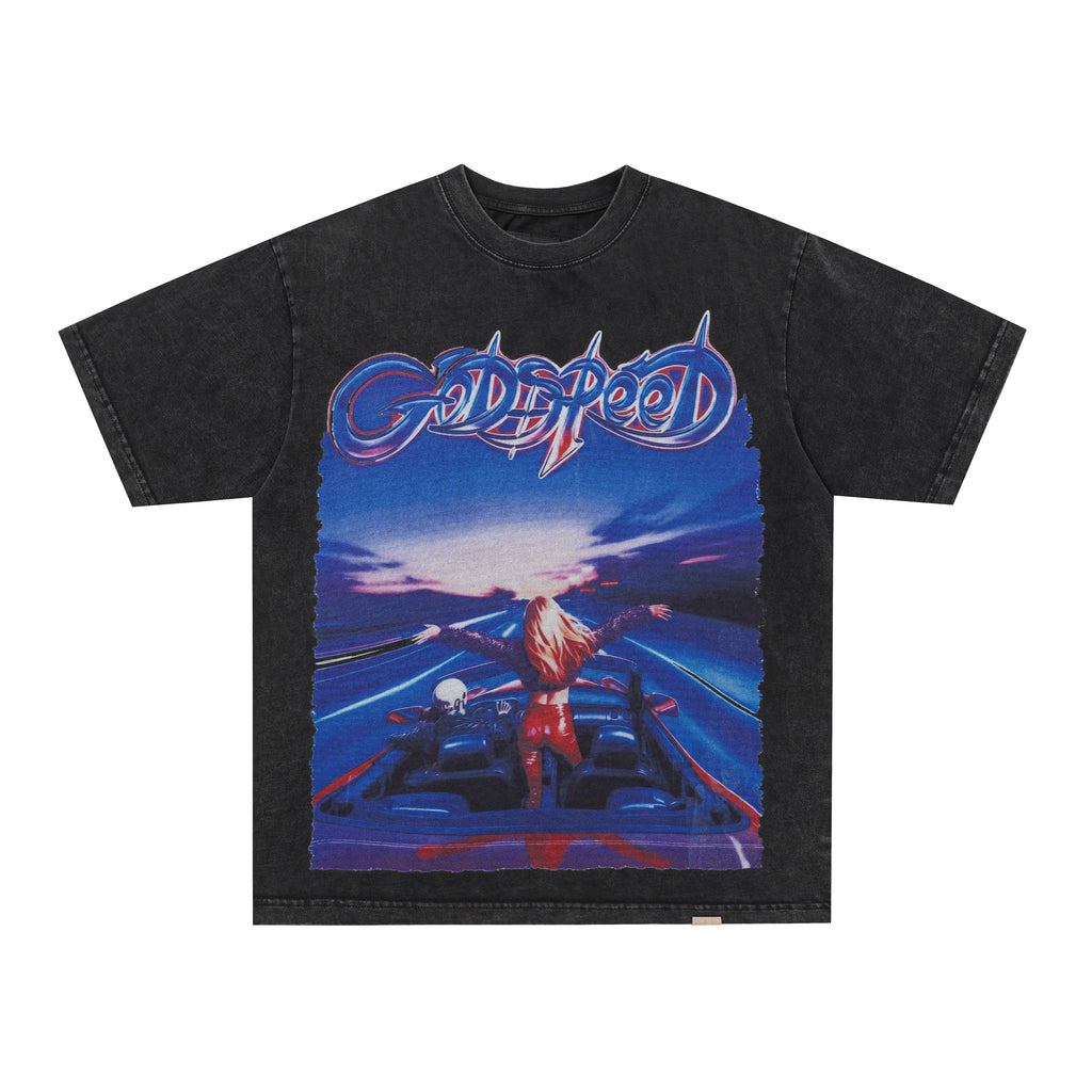 Godspeed Retro Sky‑Scene Graphic T‑Shirt