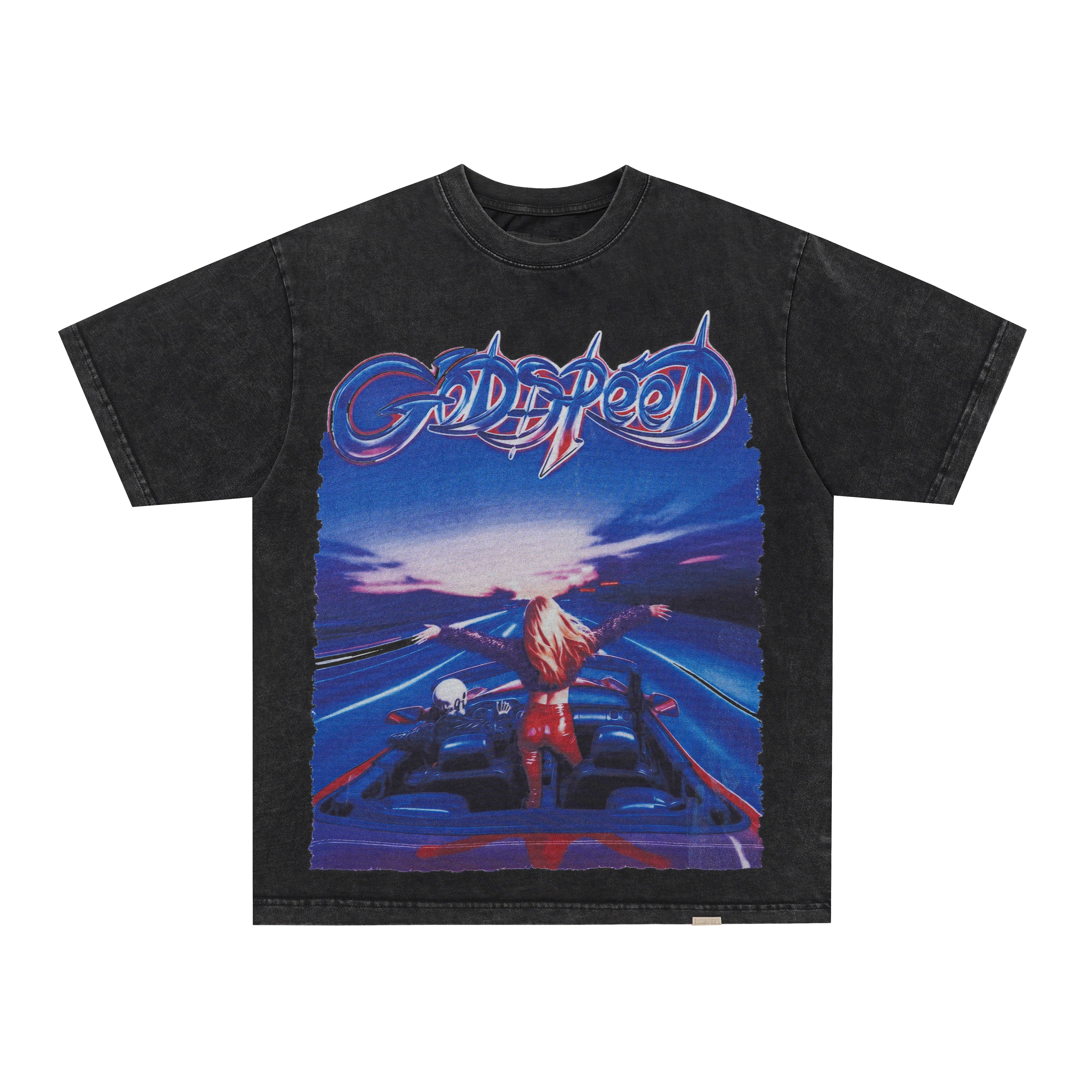 Godspeed Retro Sky‑Scene Graphic T‑Shirt