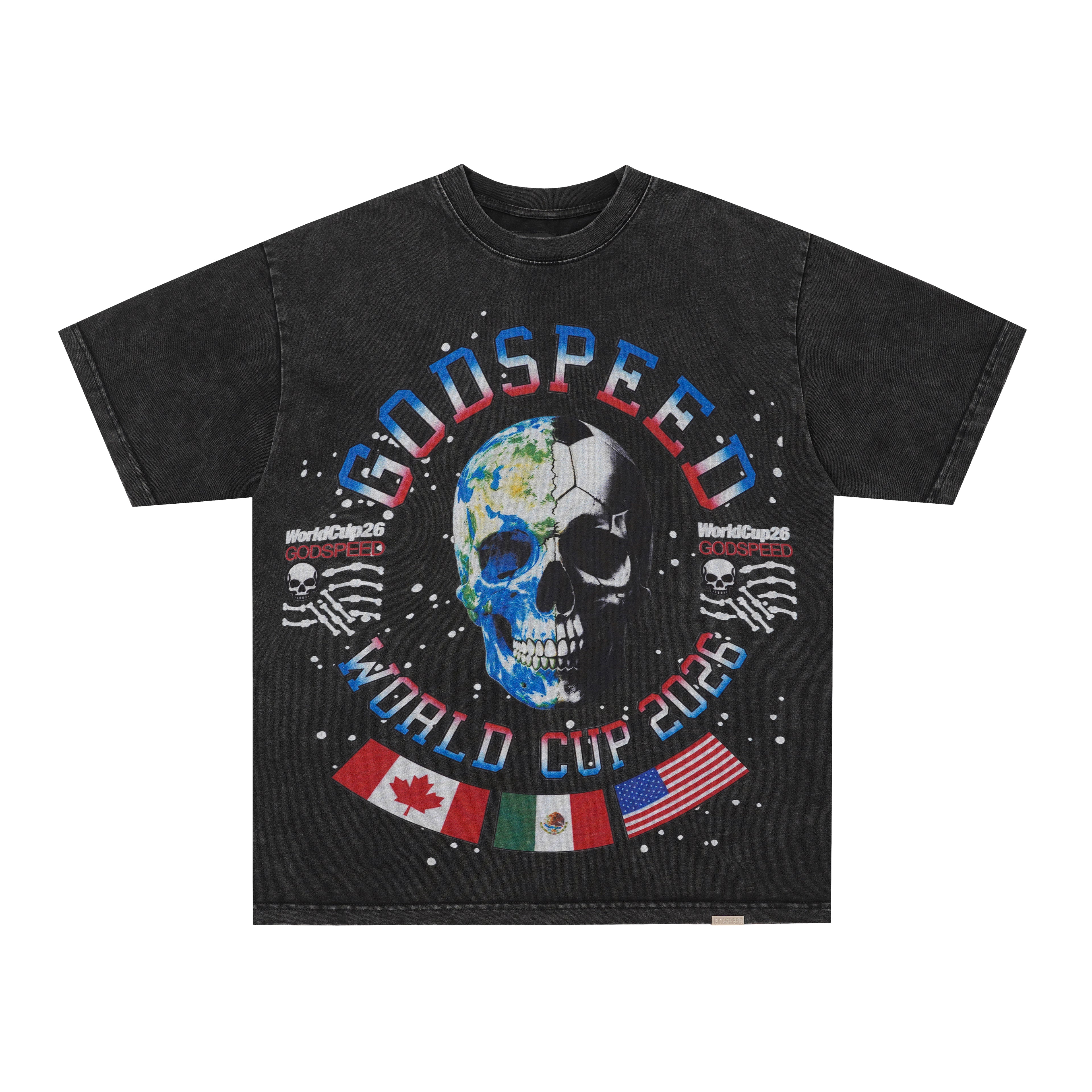 Godspeed Colour‑Skull Graphic T‑Shirt