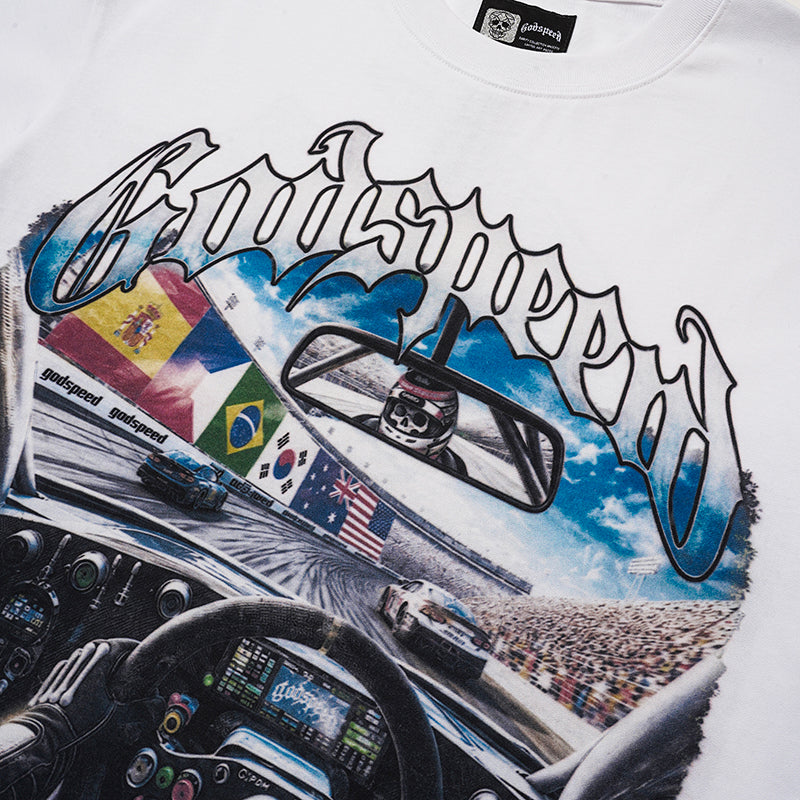 Godspeed Racing‑Scene Graphic T‑Shirt