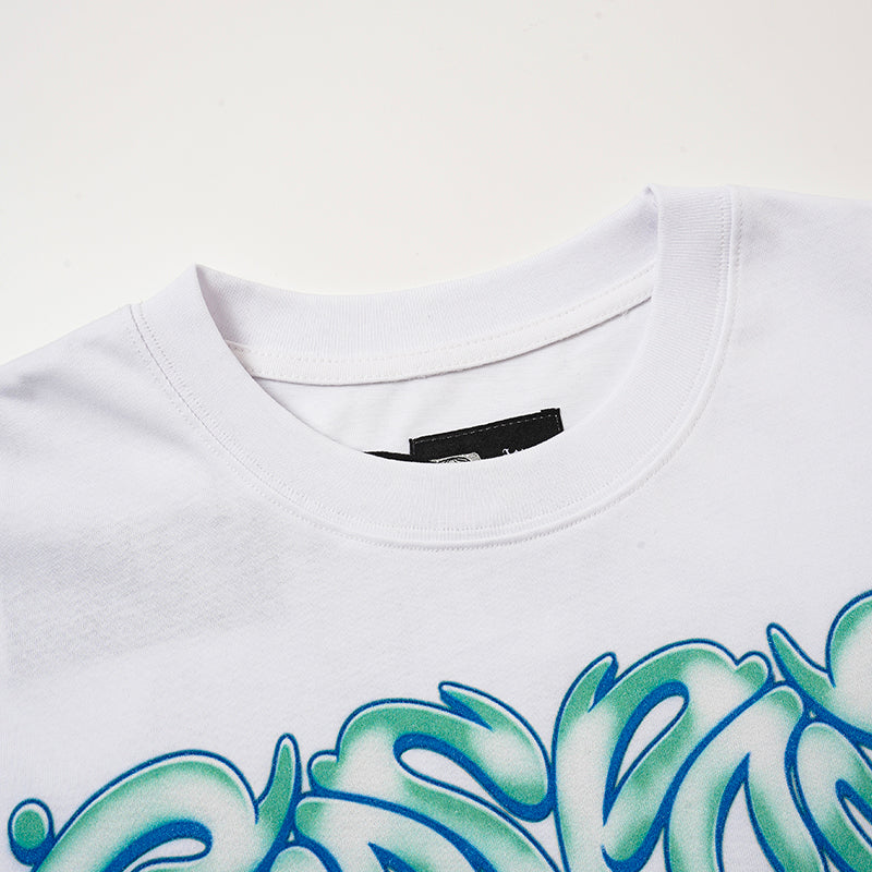 Godspeed Blue Flame Skull Graphic T‑Shirt