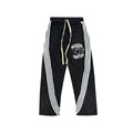 MIXED EMOTION Side‑Stripe Graphic Track Pants