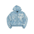 MIXED EMOTION All‑Over Graffiti Zip‑Up Hoodie