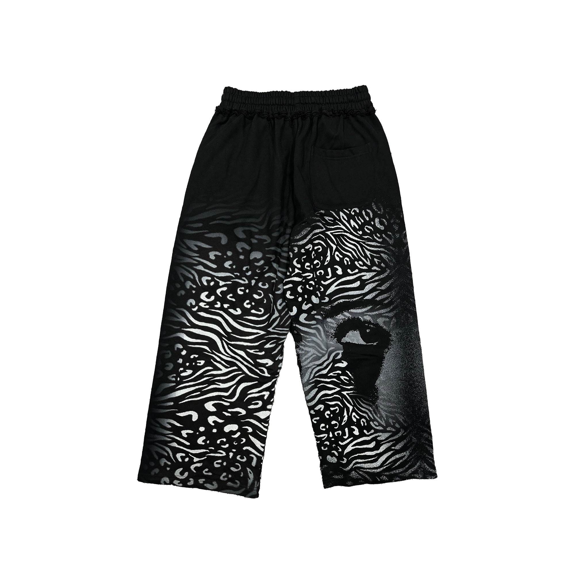 MIXED EMOTION Abstract Graphic Print Casual Pants