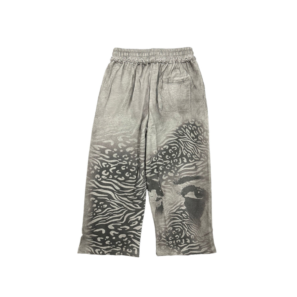 MIXED EMOTION Full‑Print Graphic Casual Pants