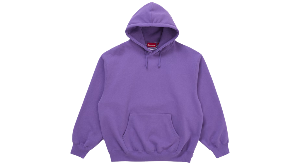 Supreme Satin Applique Hoodie Violet (FW25)