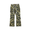 MIXED EMOTION Camo Flared Cargo Pants